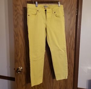 CAbi Bright Yellow Ankle Jeans